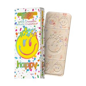 Happy Mushroom Bars White Chocolate Fruity Crunchies